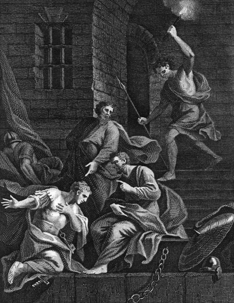 Detail of Conversion of the gaoler by Anonymous