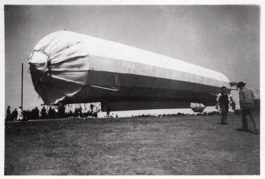 Detail of Zeppelin LZ 5 at Goeppingen, Germany by Anonymous