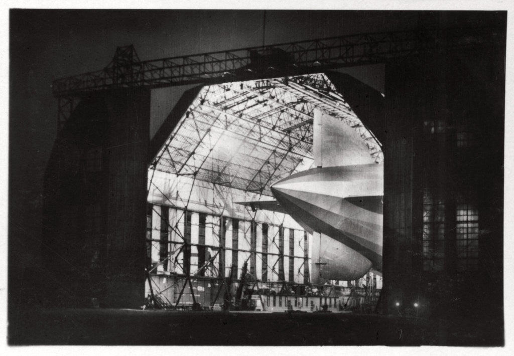 Detail of Preparations for a night flight, Zeppelin LZ 127 'Graf Zeppelin' by Anonymous