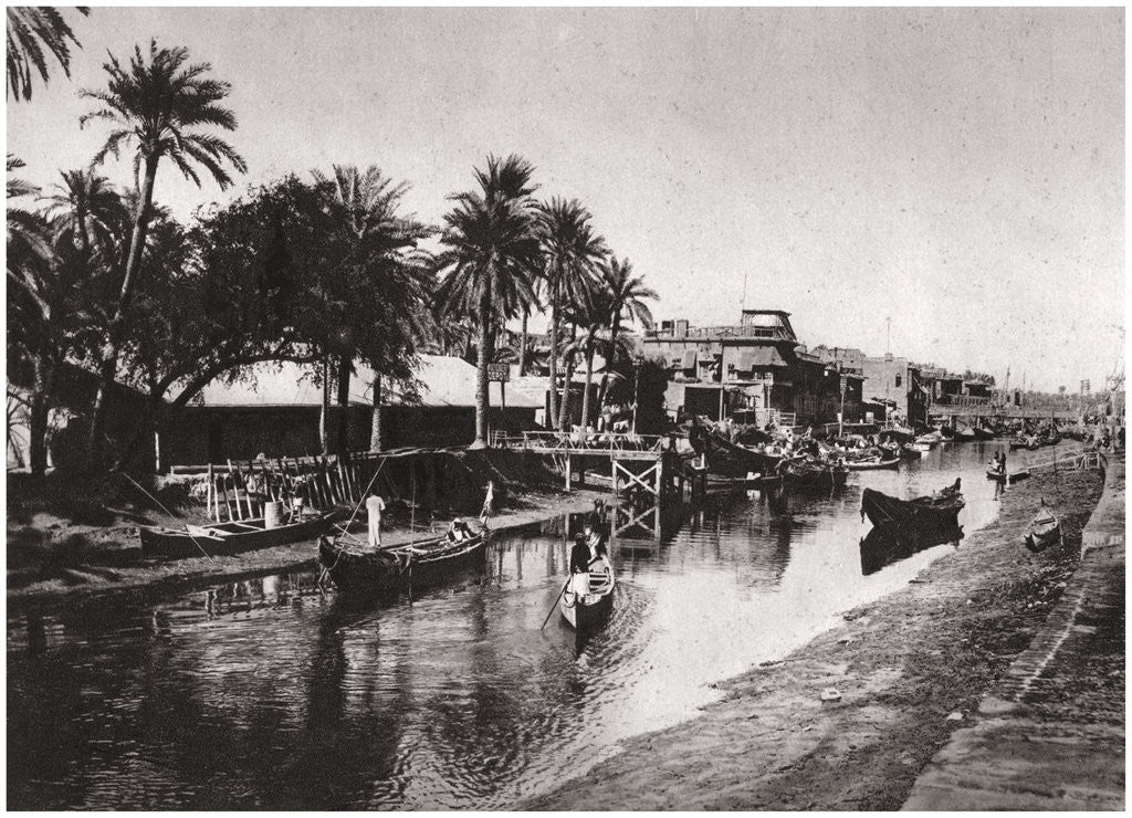 Detail of Ashar Creek leading to the Shatt al-Arab, Basra, Iraq by A Kerim