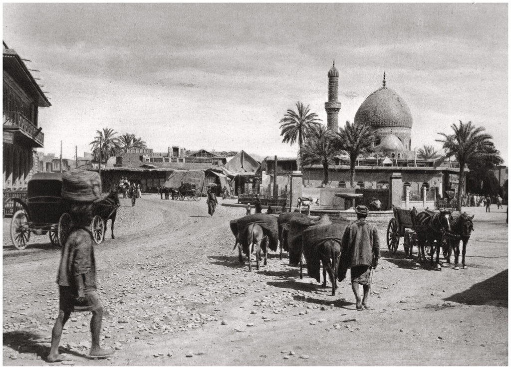 Detail of View of a street from the North Gate, Baghdad, Iraq by A Kerim