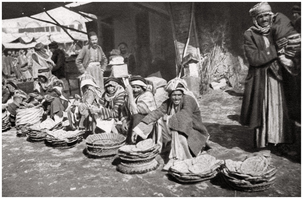 Detail of Suq El Khubur, a native bread market, Baghdad, Iraq by A Kerim