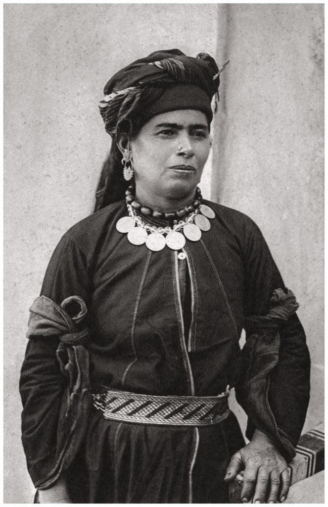 Detail of Kurdish lady in her best costume, Iraq by A Kerim