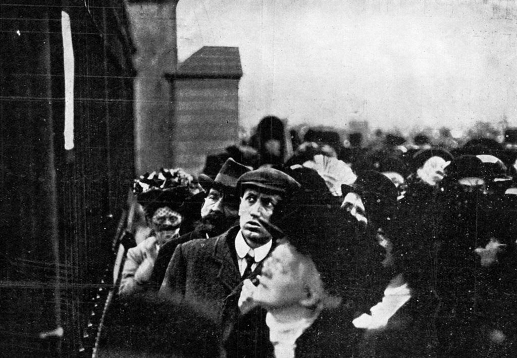 Detail of Official Notification of the Death of King Edward Posted Outside Buckingham Palace by Illustrations Bureau