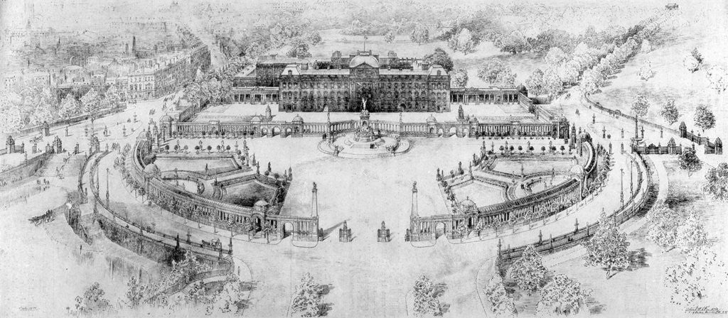 Detail of The Buckingham Palace That is to Be by Anonymous