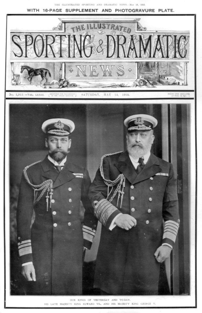 Detail of Front Cover of The Illustrated Sporting and Dramatic News by Anonymous