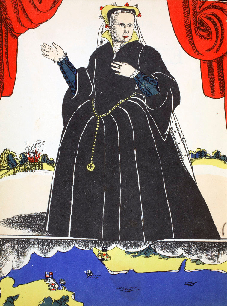 Detail of Mary I by Rosalind Thornycroft