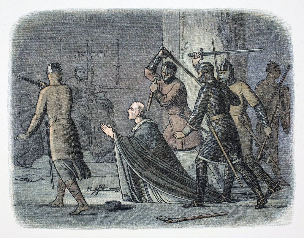 Detail of Murder of Thomas Becket by James William Edmund Doyle