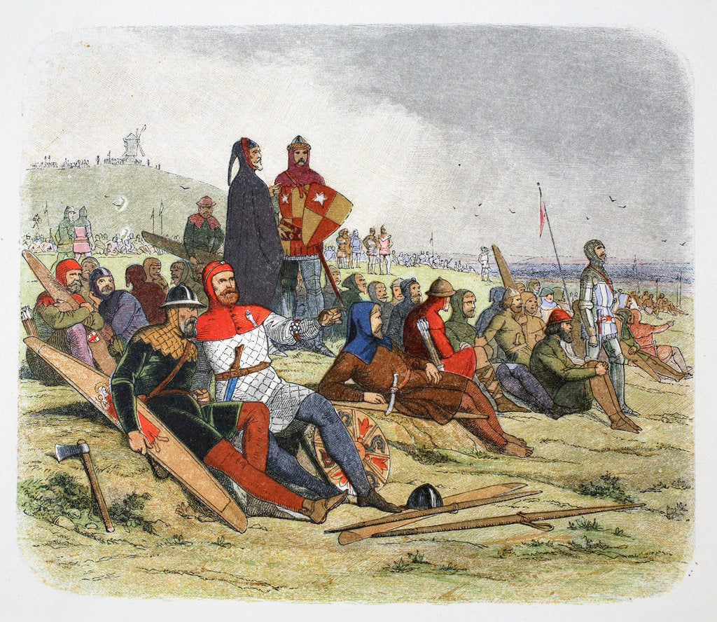 Detail of The English wait for the French at the Battle of Crecy by James William Edmund Doyle