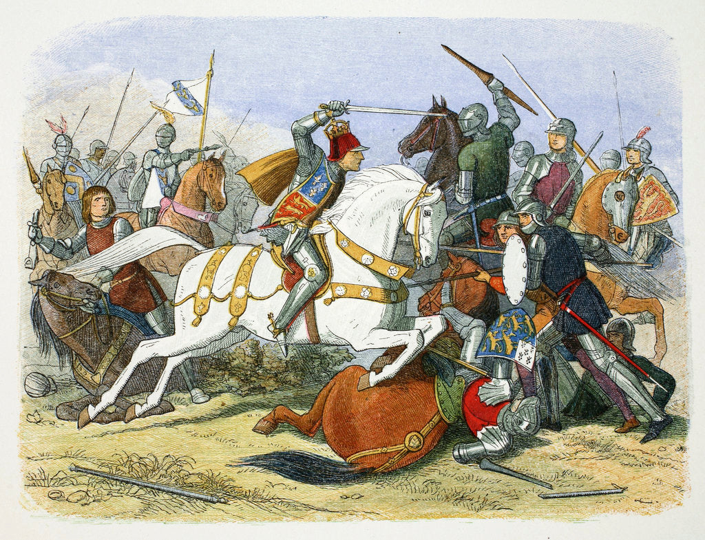 Detail of Richard III of England at the Battle of Bosworth Field by James William Edmund Doyle