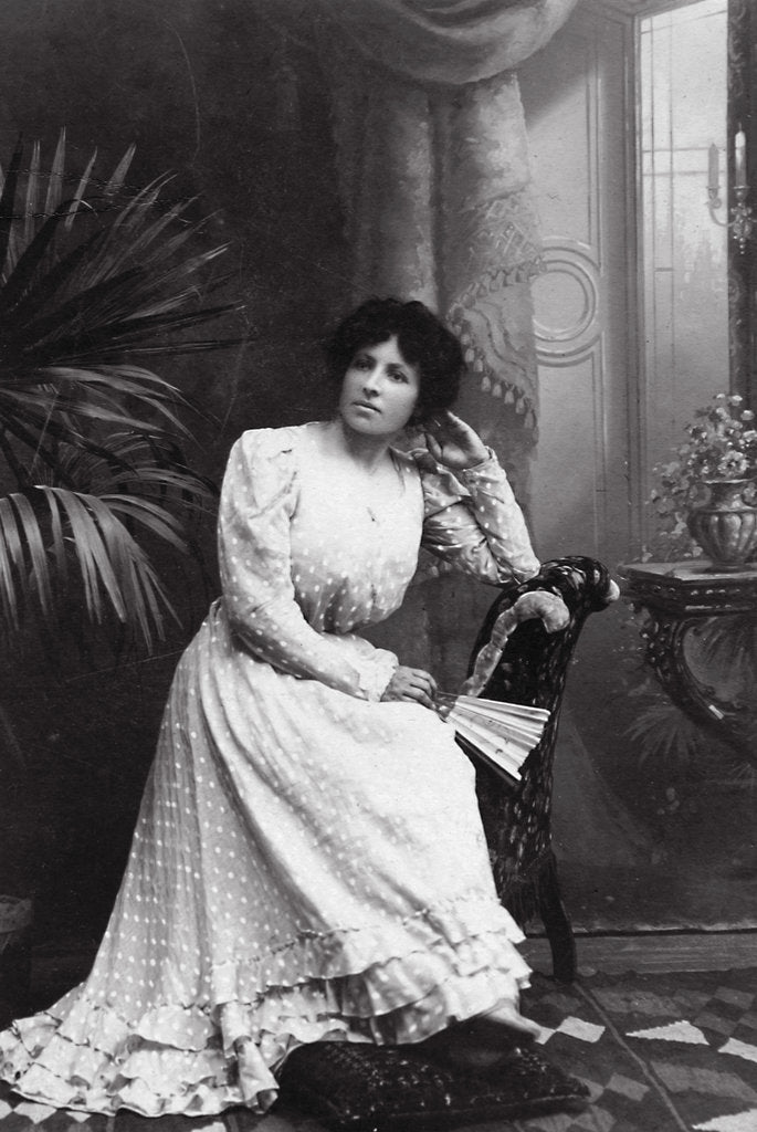 Detail of Portrait of Antonina Dronk, c1900-c1908 by Unknown