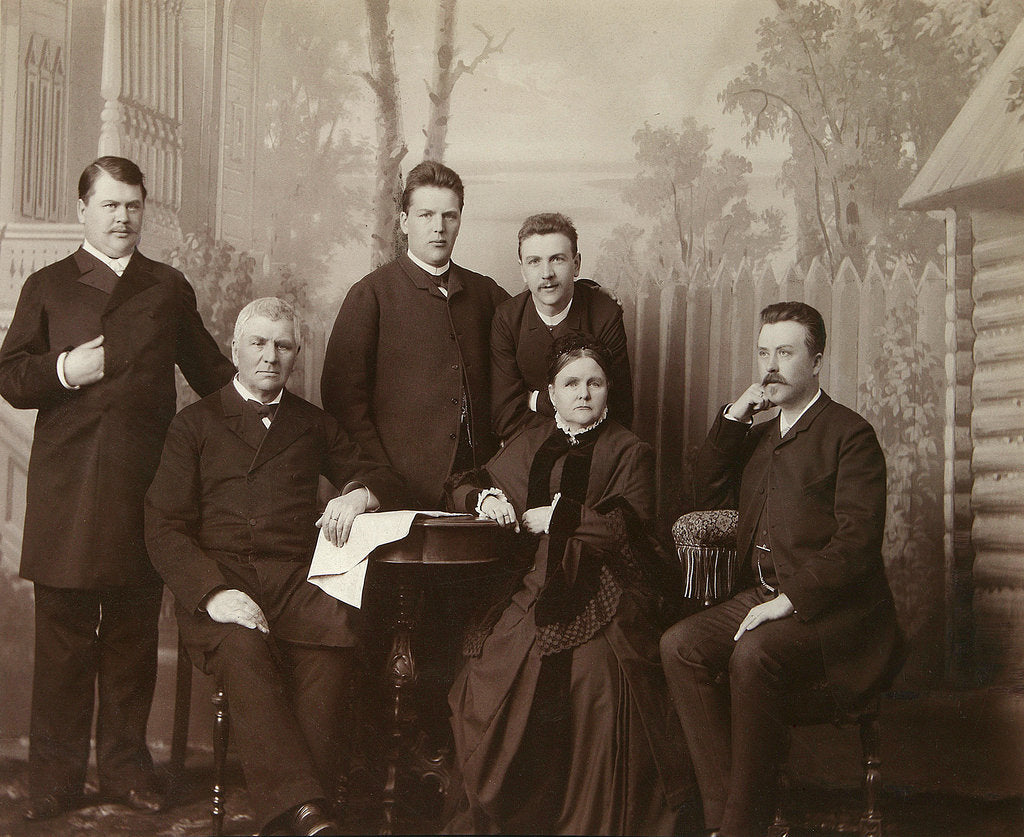 Detail of Portrait of the family of Sophia Perovskaya, 1860s by Unknown