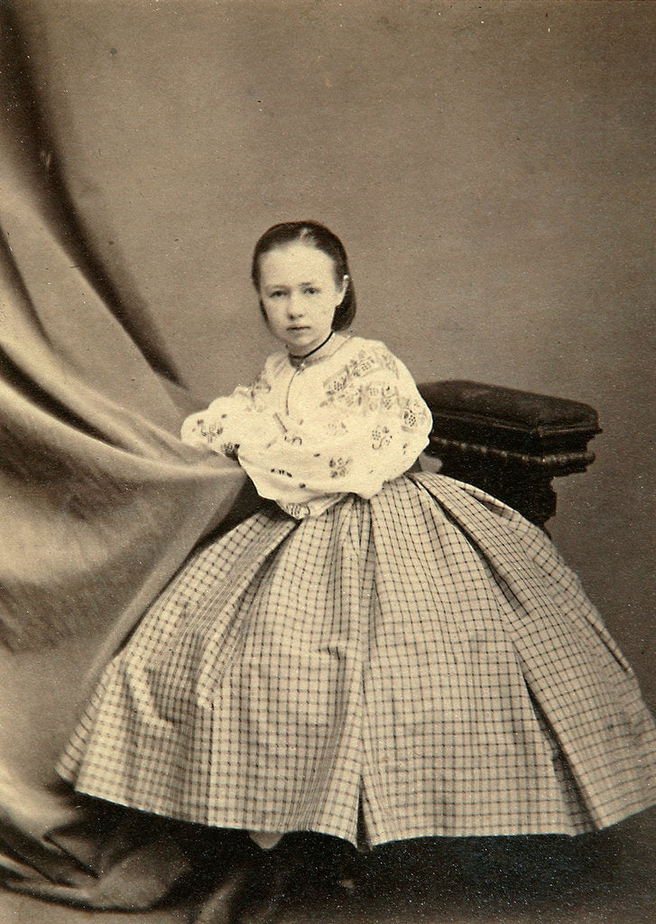 Detail of Childhood portrait of Sophia Perovskaya, 1860s by Unknown