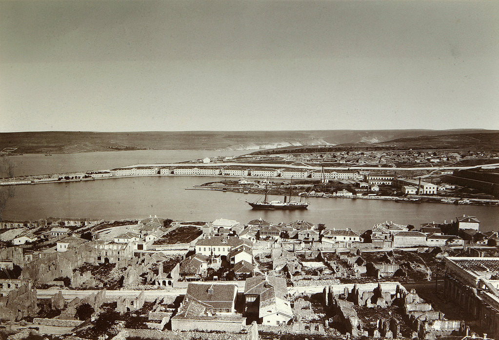 Detail of The South Bay and Cape Paul, Sevastopol, Crimea, 1850s by Unknown