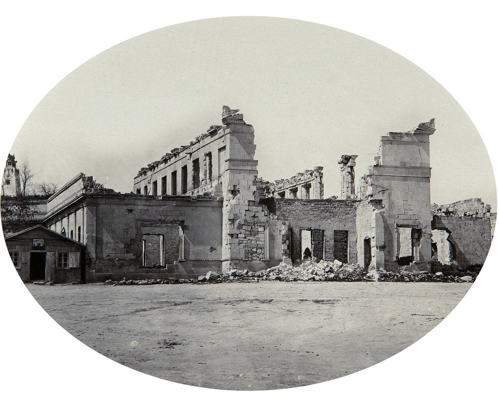 Detail of Damaged building in Sevastopol after the Crimean War, Crimea, 1850s by Unknown