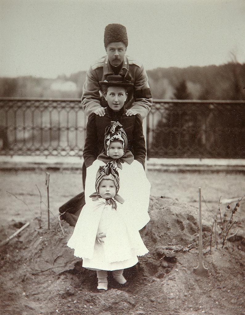 Detail of Members of the family of Duke Fyodor Uvarov at their country estate, Porechye, Russia, 1880s by Unknown