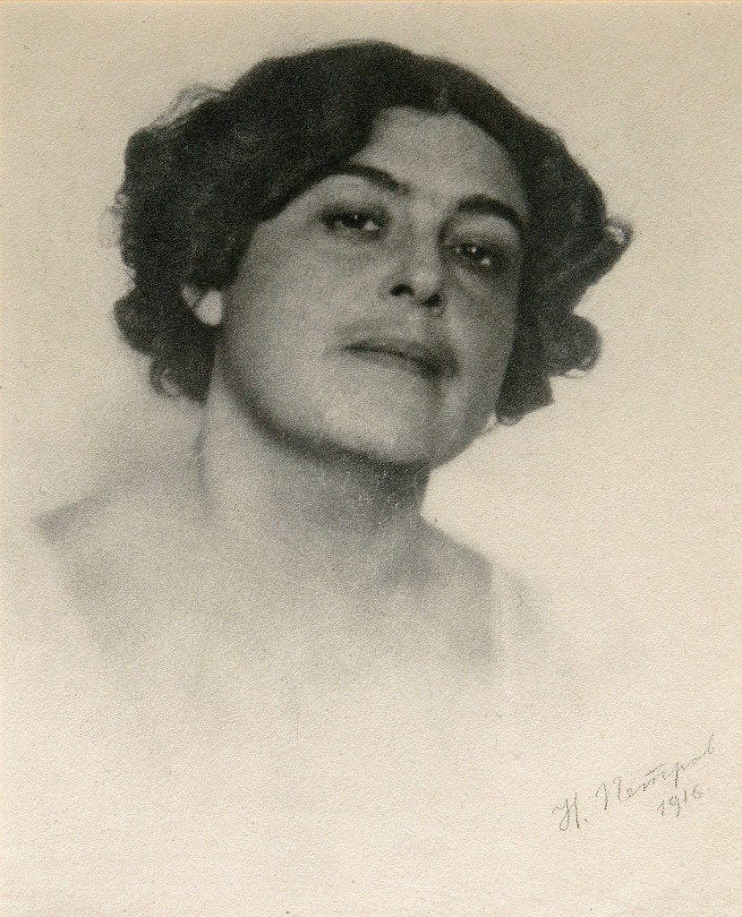 Detail of Portrait of the Russian actress Voronets, c1916 by Nikolai Petrov