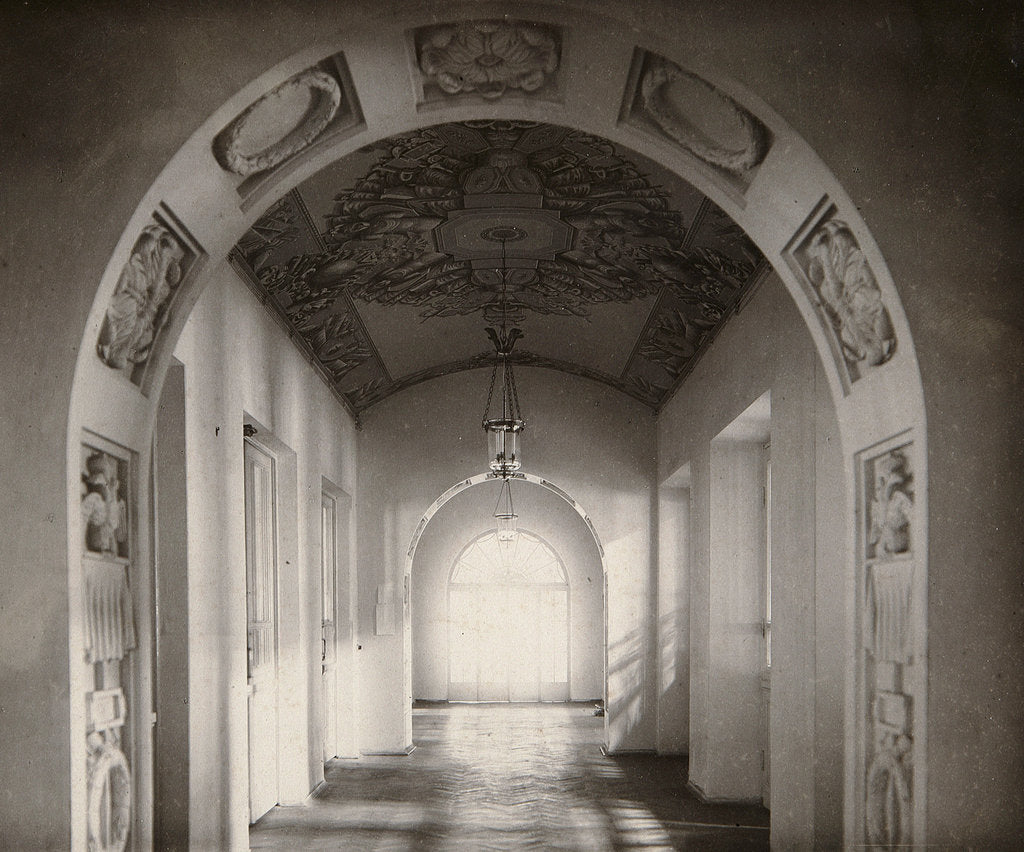 Detail of The Museum of the Imperial Pushkin Lyceum in Saint Petersburg, Russia, 1910s. by Karl Kubesch