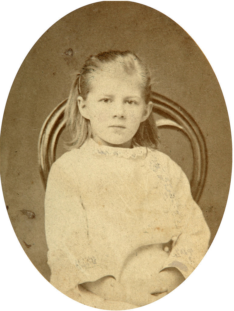 Detail of Lyubov Dostoyevskaya, daughter of the author Fyodor Dostoevsky, 1870s by Unknown