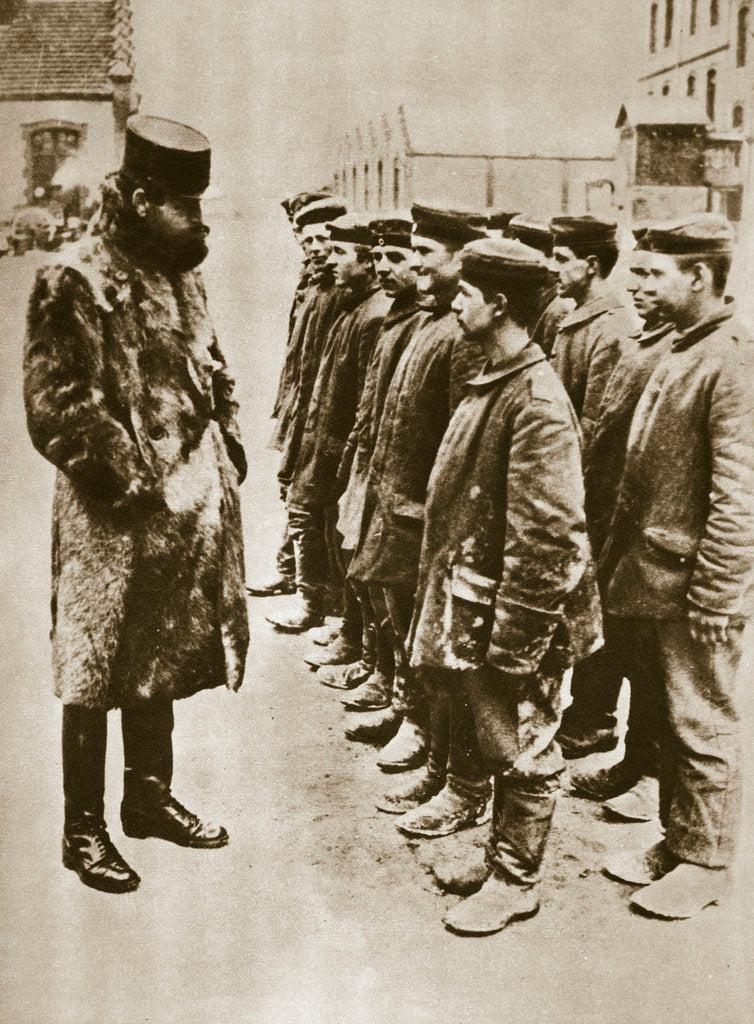 Detail of Youthful German prisoners of war by Anonymous
