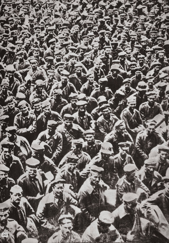 Detail of Thousands of German prisoners captured by the Allied advance by Anonymous