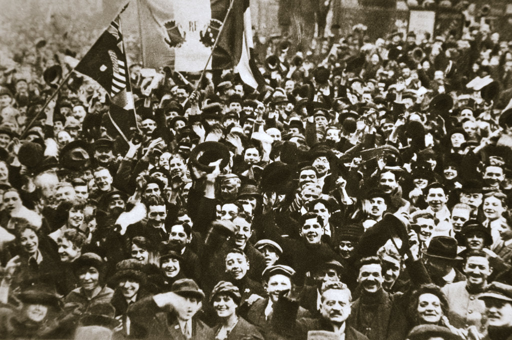 Detail of Celebrating the end of the First World War, London, November 1918 by Unknown