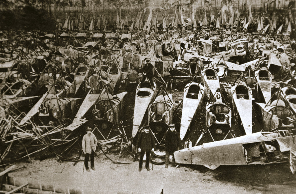 Detail of German war materiel destroyed under the terms of the Armistice by Unknown