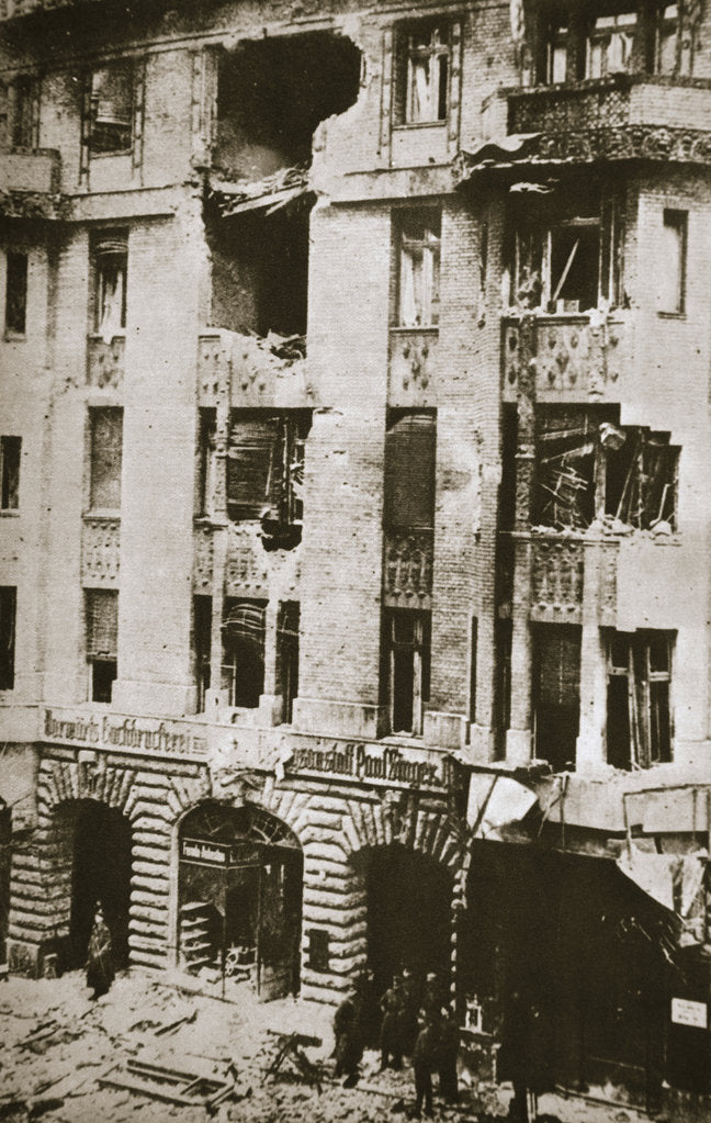 Detail of Damage to the offices of the socialist newspaper Vorwarts, Berlin, Germany, 1919 by Unknown