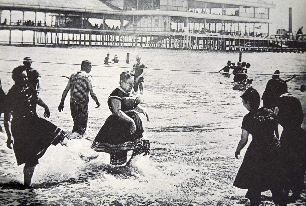 Detail of An American seaside resort, USA, c1890 by Unknown