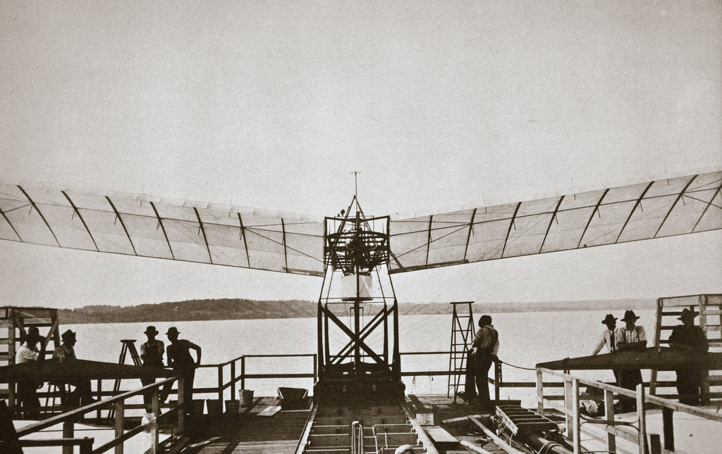 Detail of Professor Samuel P Langley's aeroplane, 1903 by Unknown
