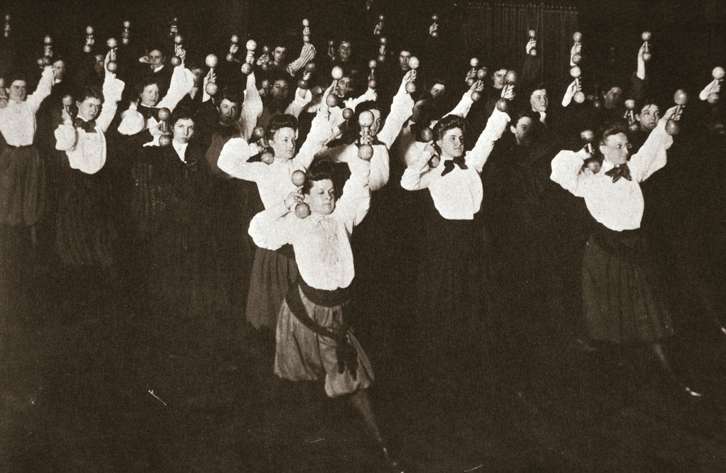 Detail of YWCA members exercising, 1910s by Unknown