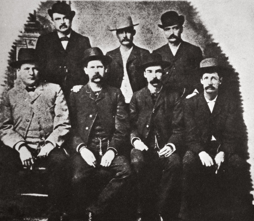 Detail of The Dodge City Peace Commission, Kansas, USA, June 1883 by Unknown