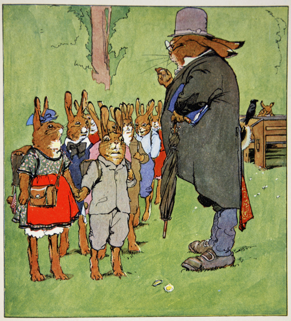 Detail of The end of the day by Fritz Kock-Gotha