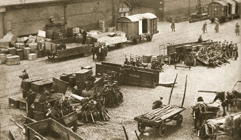 Detail of The 2nd Battalion of the Royal Sussex Regiment by AE Brown