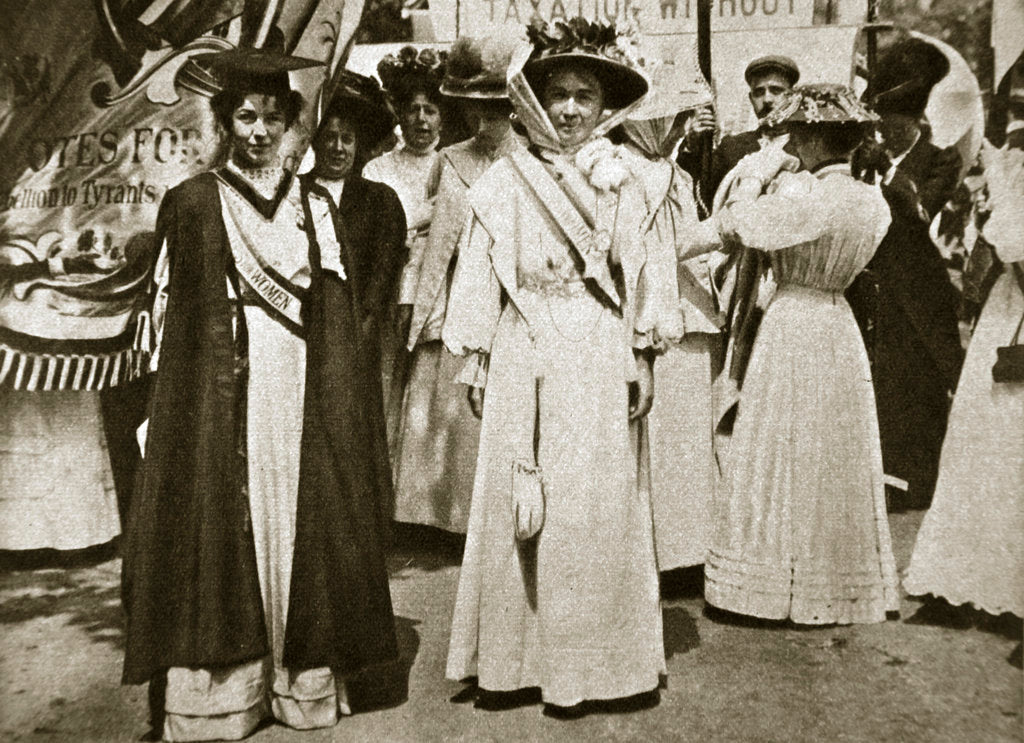 Detail of Emmeline Pethick-Lawrence and Emmeline Pankhurst by Central News