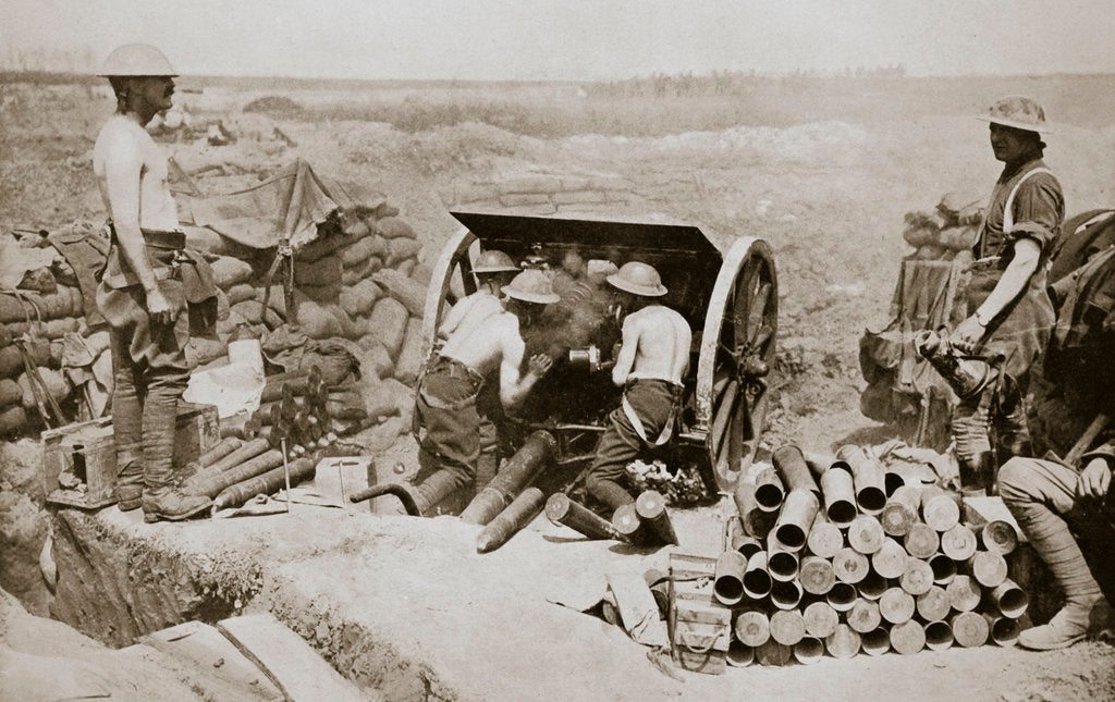 Detail of Hot work at the guns by Anonymous