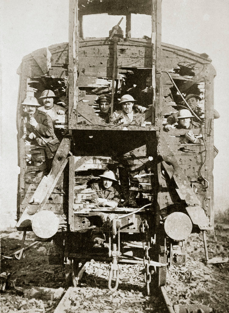 Detail of Captured German railway carriage by Anonymous