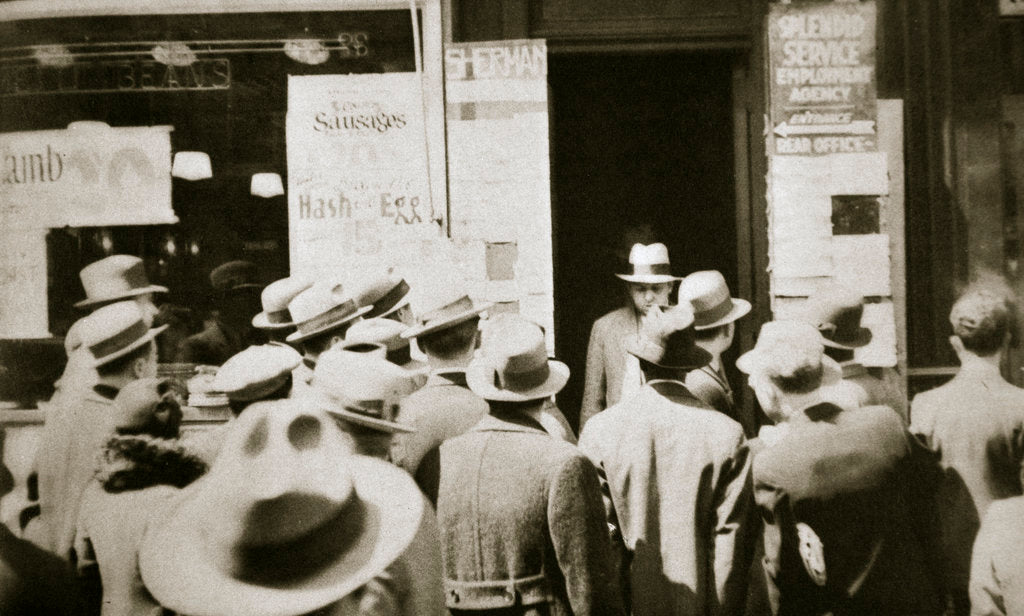 Detail of Employment office, on Sixth Avenue near Forty-third Street, New York by Anonymous