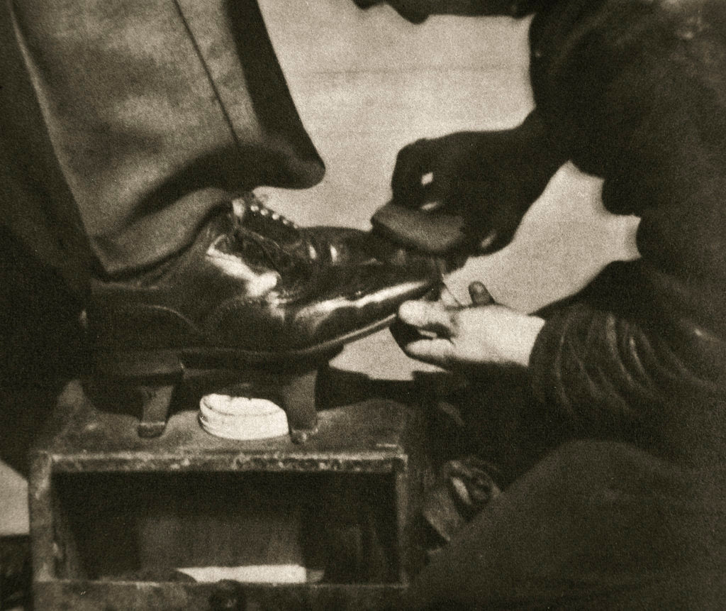 Detail of Shoeshine by Anonymous