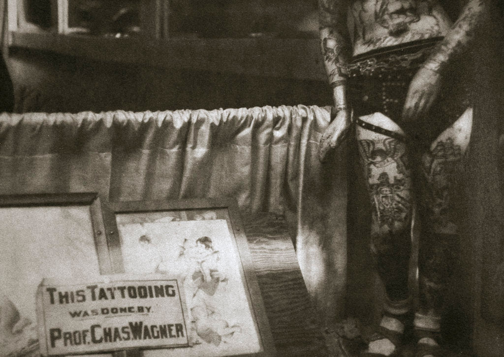 Detail of Professor Charles Wagner's Tattoo Parlour by Anonymous