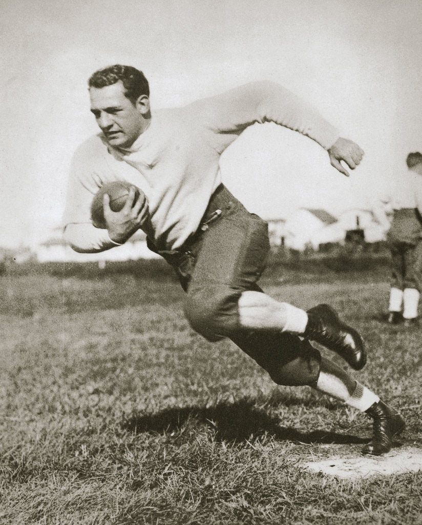 Detail of Harold Edward 'Red' Grang, American Football player, mid 1920s by Unknown