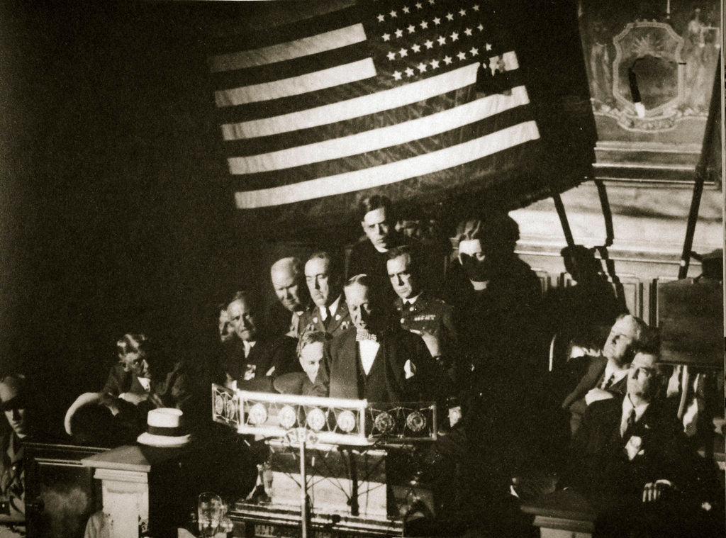 Detail of New York Governor Al Smith accepting the Democratic nomination for the Presidency by Anonymous