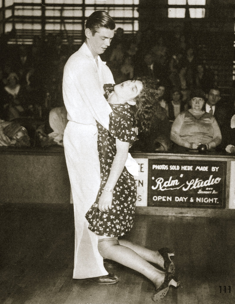 Detail of Contestants in a dance marathon, Chicago, Illinois, USA, 1930 by Unknown