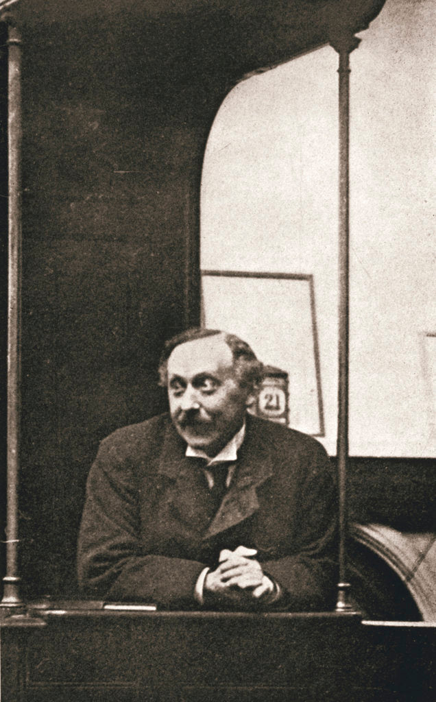 Detail of Herbert Gladstone in the witness box at the trial of Emmeline Pankhurst and others by Anonymous