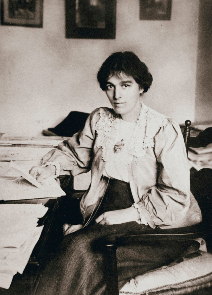Detail of Mabel Tuke, Joint Honourary Secretary of the Women's Social and Political Union (WSPU) by Anonymous