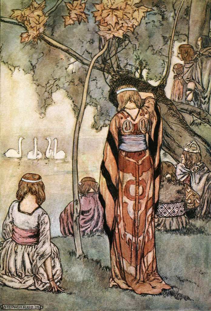 Detail of They made an encampment and the swans sang to them by Stephen Reid