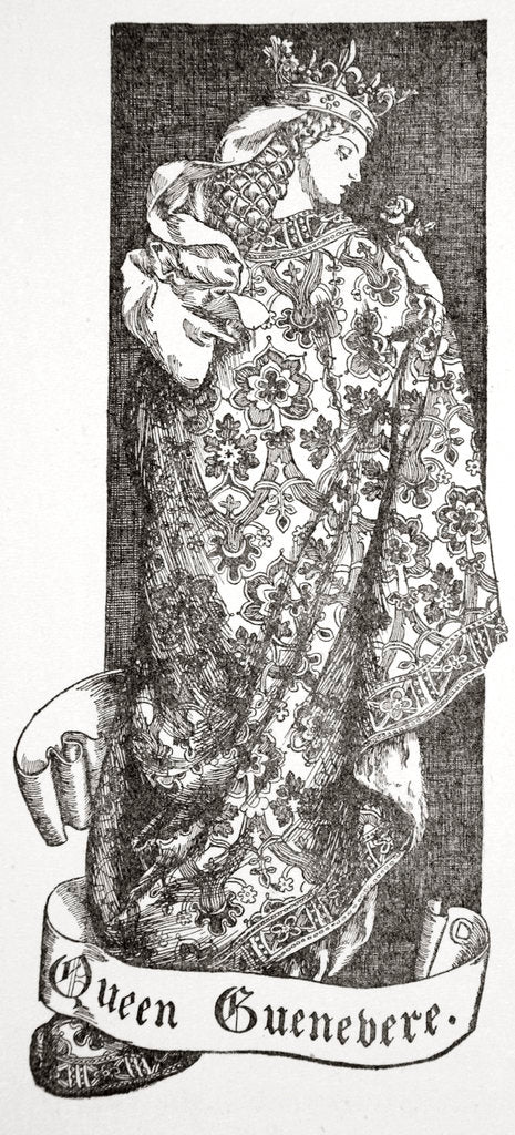 Detail of Queen Guenevere by Dora Curtis