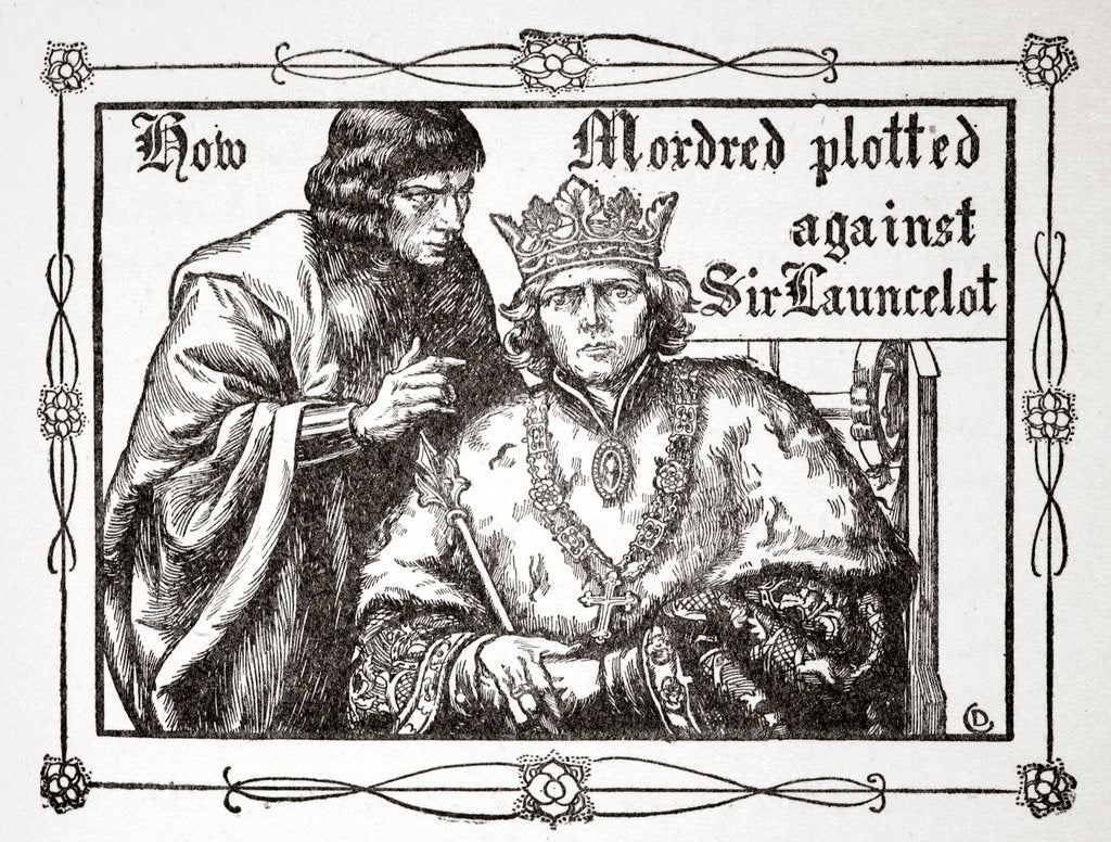 Detail of How Mordred plotted against Sir Launcelot by Dora Curtis