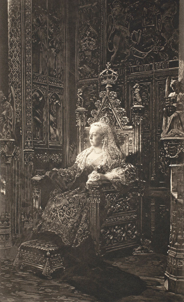Detail of Queen Victoria by Benjamin Constant