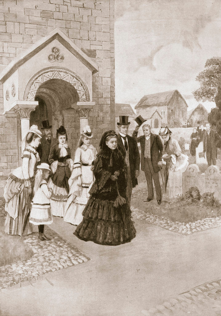 Detail of Her Majesty at Whippingham Church by A Forestier